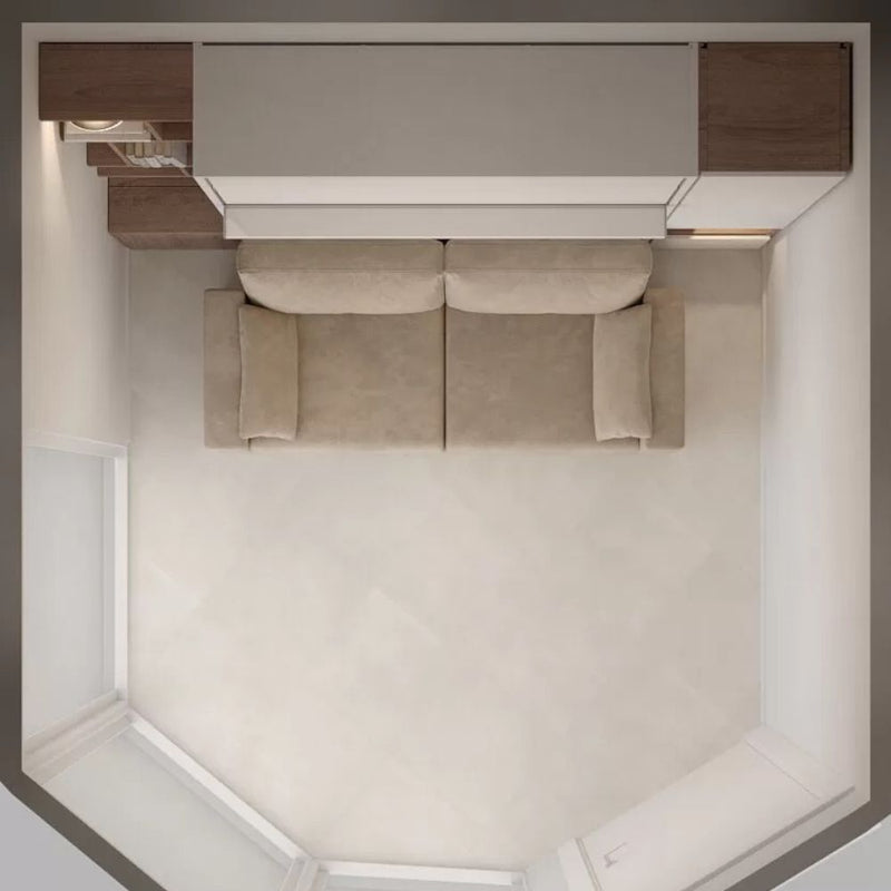 Vertical Queen Wall Bed with Lighting