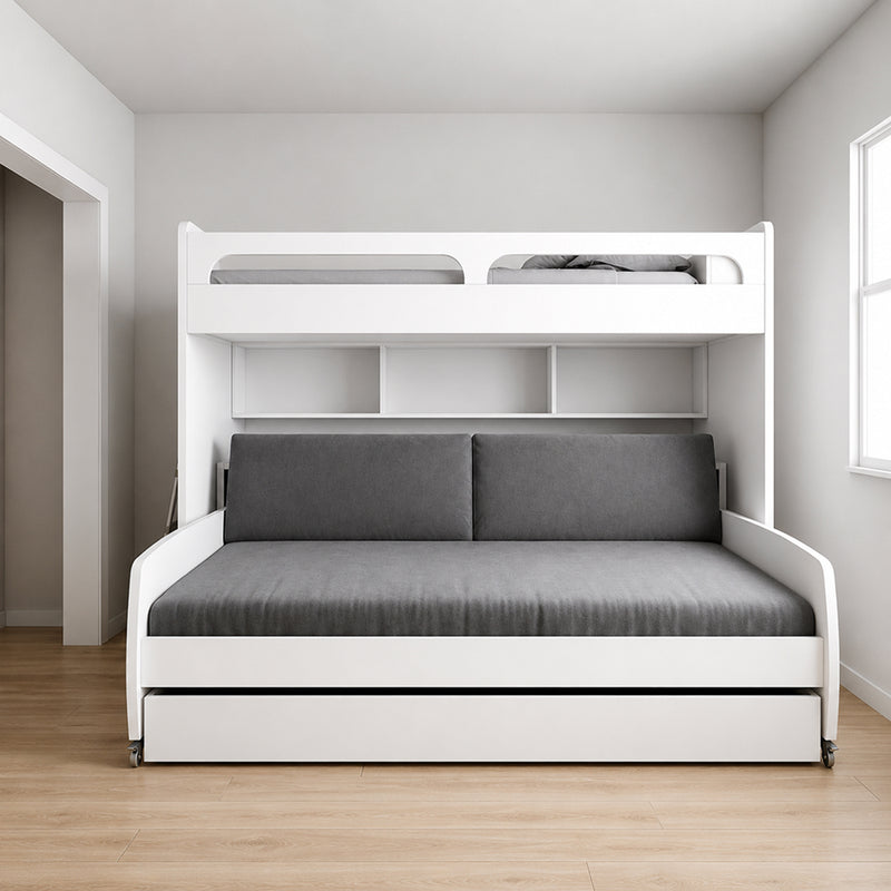 Bunk Bed with Sofa, Desk & Double Sleeping