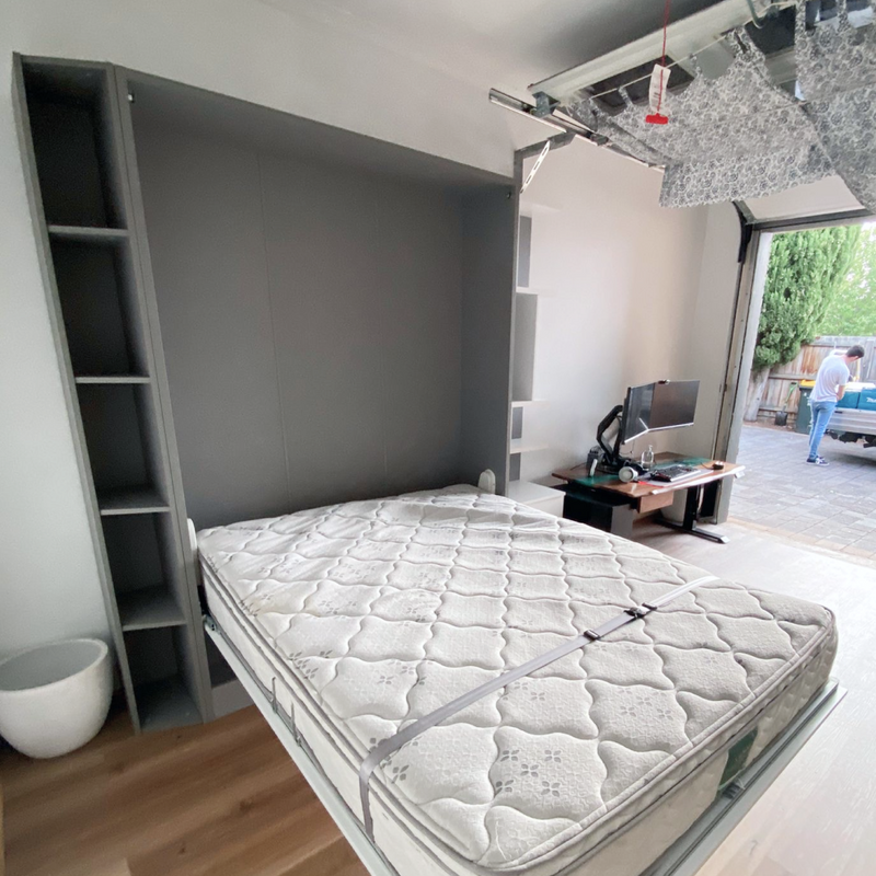 Royal Queen Wall Bed Set in Garage