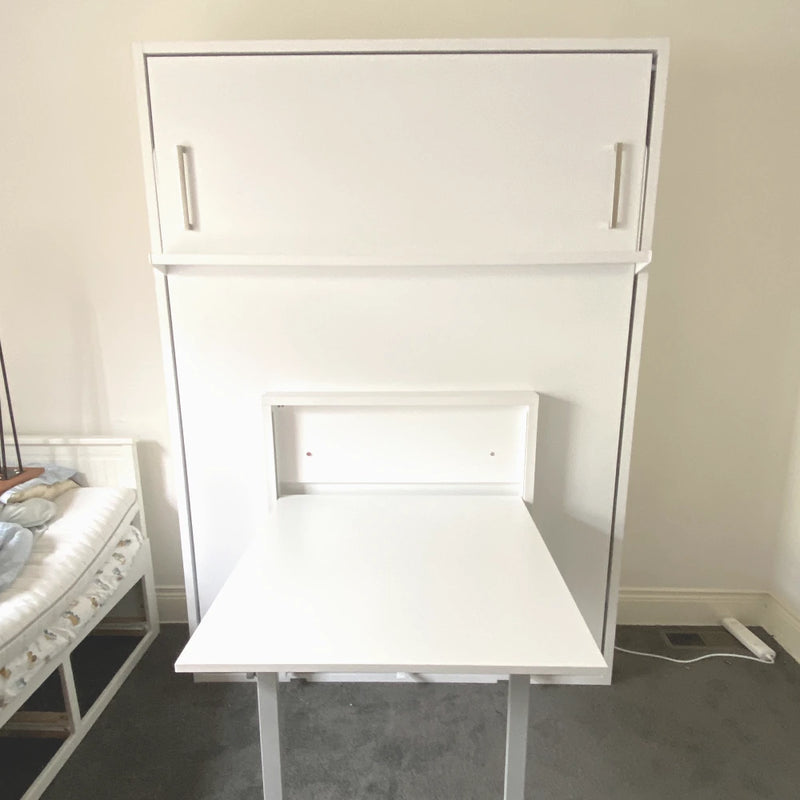 Spazio Double Wall Bed with Folding Table