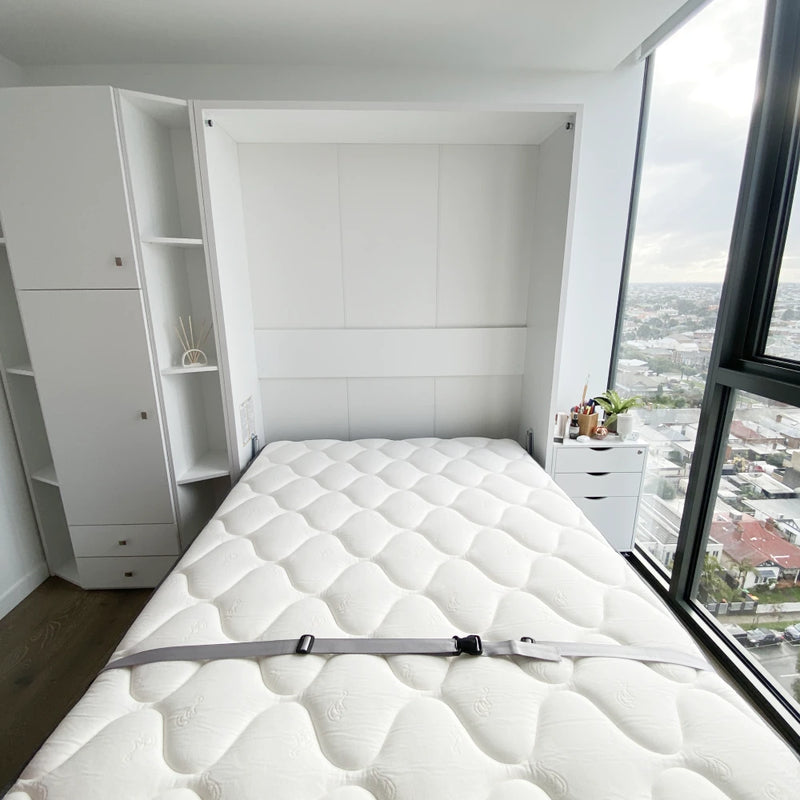 Spazio Double Wall Bed with Folding Table
