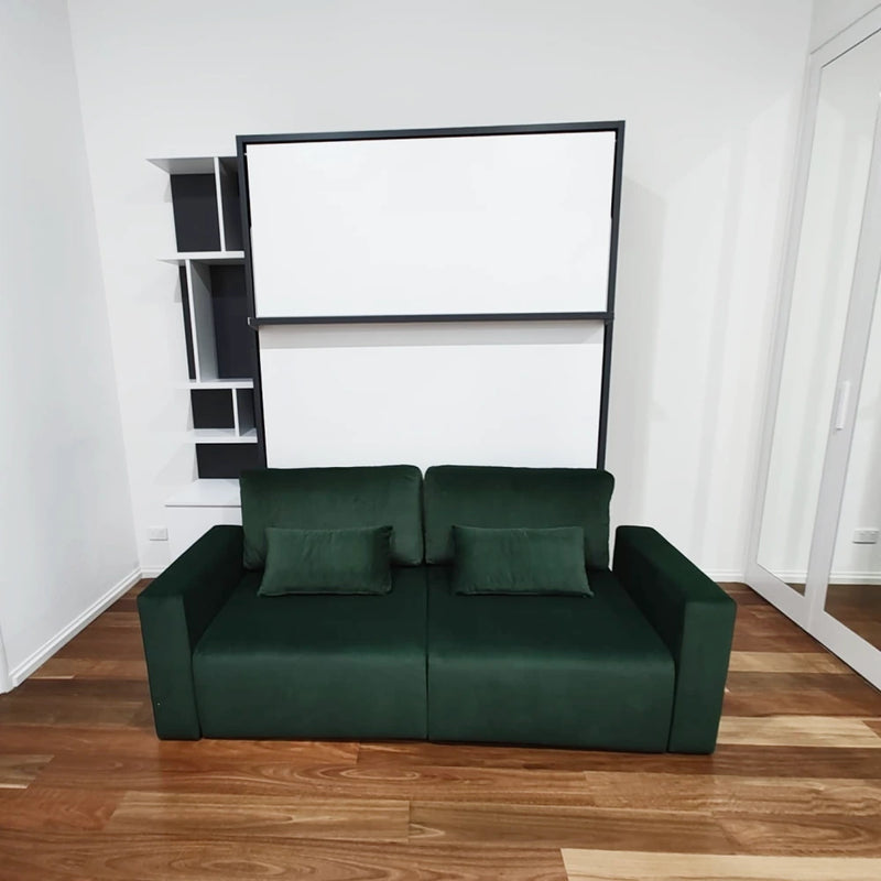 Royal Bella Queen Wall Bed - Graphite White