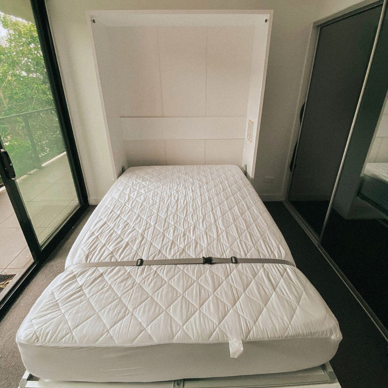 Spazio Double Wall Bed with Desk
