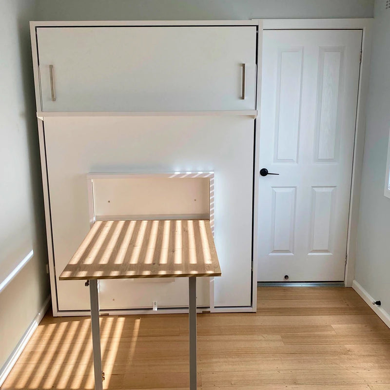 Spazio Double Wall Bed with Folding Table