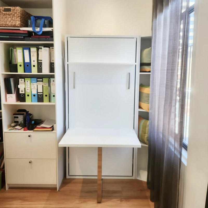 Spazio Single Wall Bed with Desk