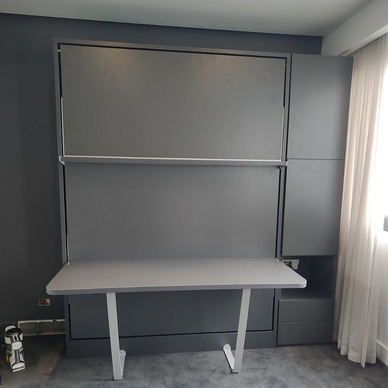 Royal Bella Queen Wall Bed Storage Set with Desk