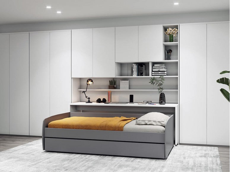 Folding bed in cabinet deals